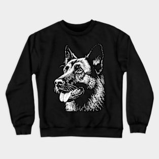 The head of a German shepherd Dog Crewneck Sweatshirt